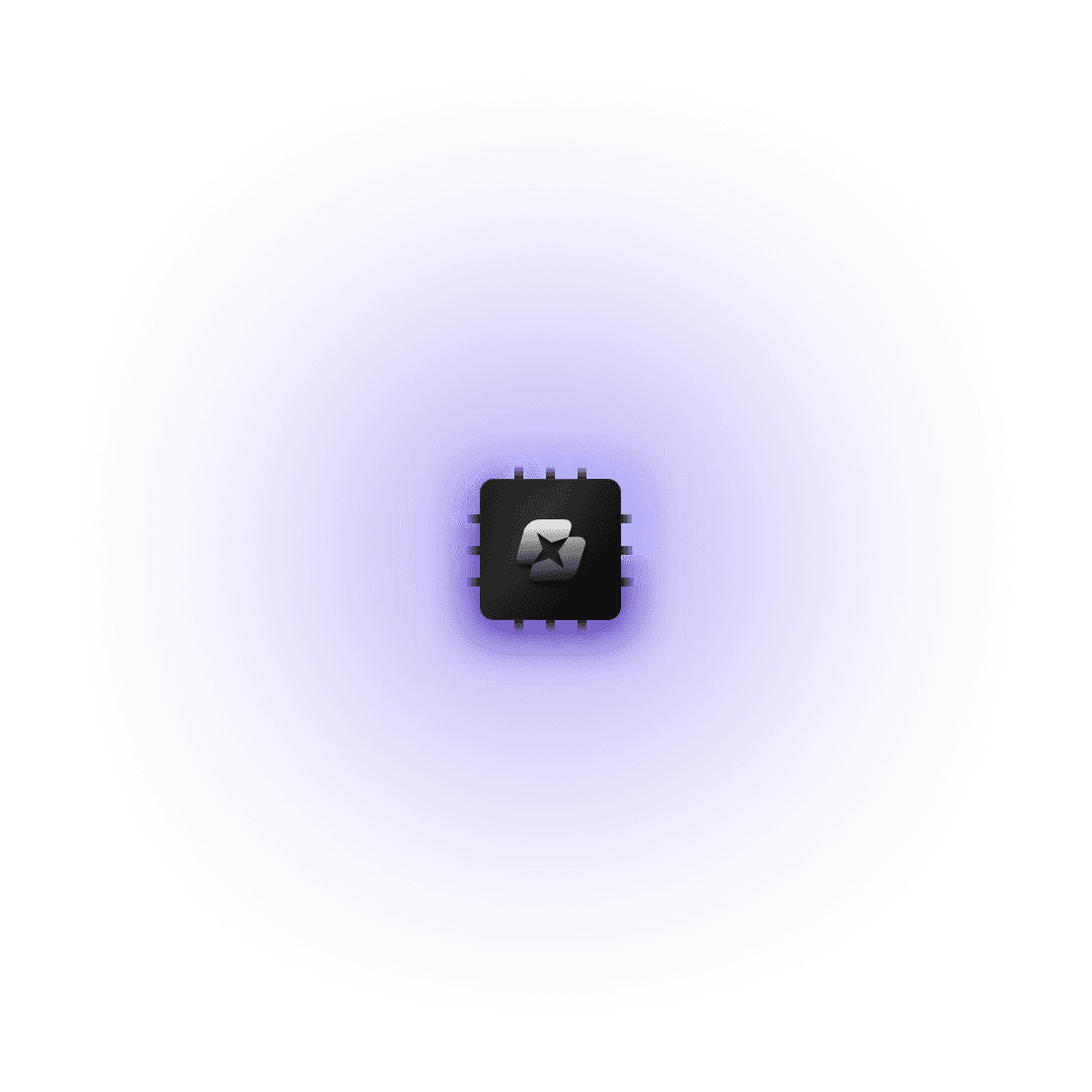 Decorative AI chip background